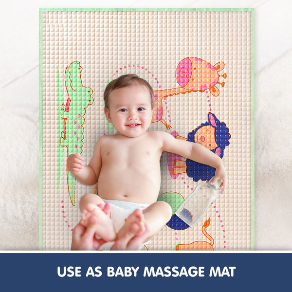 Hopop Multipurpose Baby Massage Mat,Waterproof Diaper Changing Mat - Animal