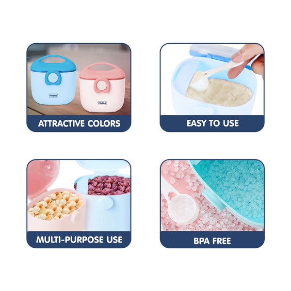 Hopop Milk Powder & Multi-Purpose Food Container -210 ml - Dezine Kids
