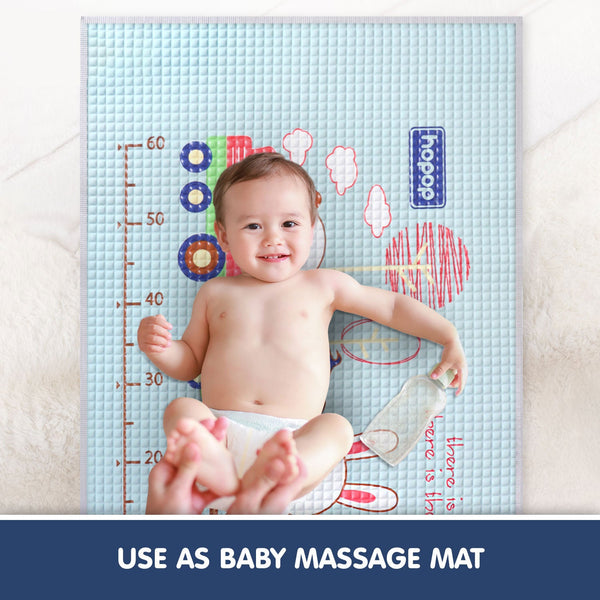 Hopop Multipurpose Baby Massage Mat,Waterproof Diaper Changing Mat - Train