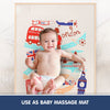 Hopop Multipurpose Baby Massage Mat,Waterproof Diaper Changing Mat - London