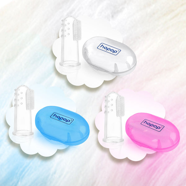 Hopop Baby Finger Brush With Case - Dezine Kids