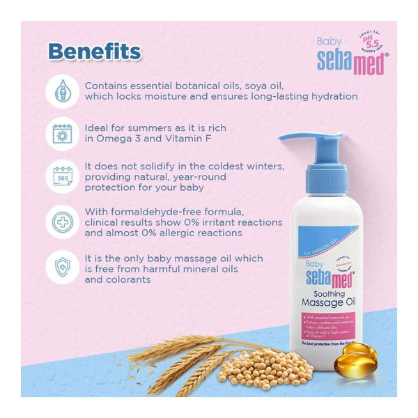 Soothing Baby Massage Oil - 150 Ml - dezinekids.com