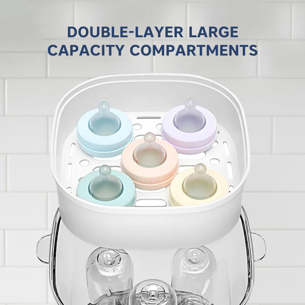 Hopop 2-in-1 Baby Bottle Steam Sterilizer, Compact & Travel-Friendly - Dezine Kids