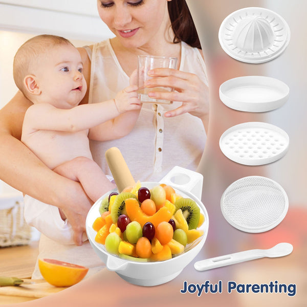 Hopop 5-in-1 Manual Baby Food Maker & Processor - Dezine Kids