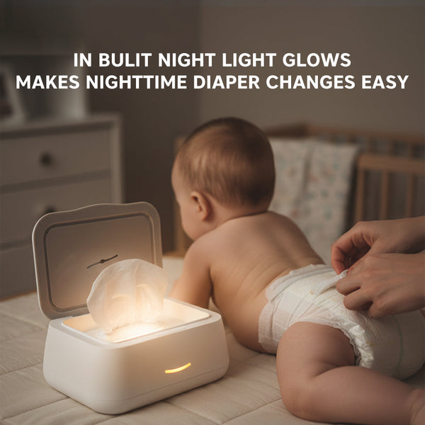 Hopop Warm Glow Baby Wipes Warmer Gentle & Comfortable Wipe Heating - Dezine Kids