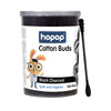 Hopop Black Charcoal Spiral Cotton Buds Paper Stem - 100 Pcs - Dezine Kids