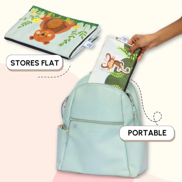 Curious Cub Learning Tummy Time Book & Mirror - Dezine Kids