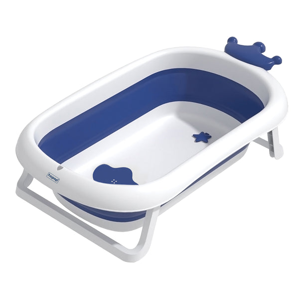 Hopop Deluxe Foldable Baby Bath Tub with Non-Slip Base & Soft Edges - Dezine Kids
