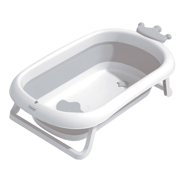 Hopop Deluxe Foldable Baby Bath Tub with Non-Slip Base & Soft Edges - Dezine Kids
