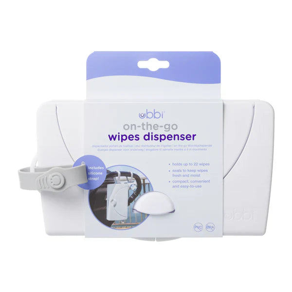 Ubbi On-The-Go Baby Wipes Dispenser - White - Dezine Kids