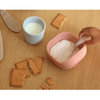Beaba 2nd Stage Silicone Spoon with Ultra Soft Tip, Gum Friendly, Ergonomic Handles - Cotton Candy - Dezine Kids