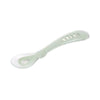 Beaba 2nd Stage Silicone Spoon with Ultra Soft Tip, Gum Friendly, Ergonomic Handles - Misty Green - Dezine Kids