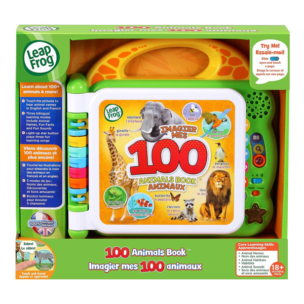Leap Frog Touch and Learn 100 Animals Book - Dezine Kids