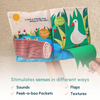 Curious Cub Peekaboo Crinkle Cloth Book for Babies - Dezine Kids