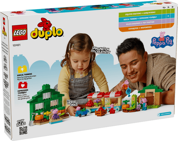 Lego Duplo Peppa Pig Grandpa Pig’s Garden and Greenhouse - Dezine Kids