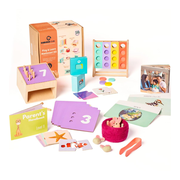 Curious Cub Montessori Wooden Play & Learning Activity Kit - Level 11 (24+M) - Dezine Kids