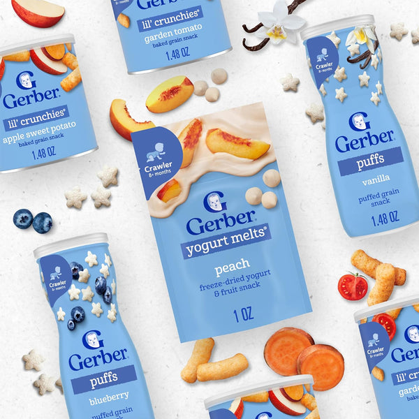 Gerber Lil Crunchies for Crawlers, 8+ months - Mild Cheddar