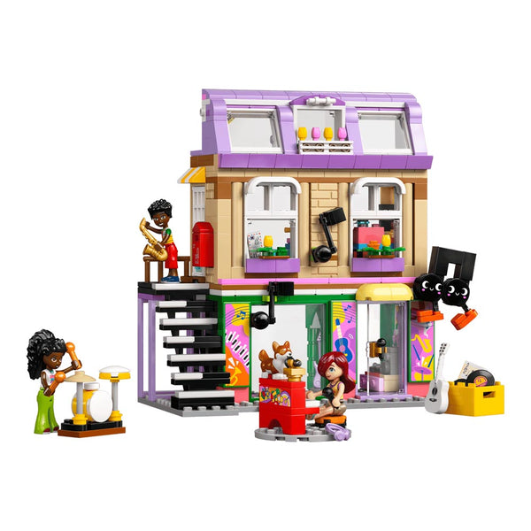 Lego Friends Music Store & Apartment Building Set Pretend
