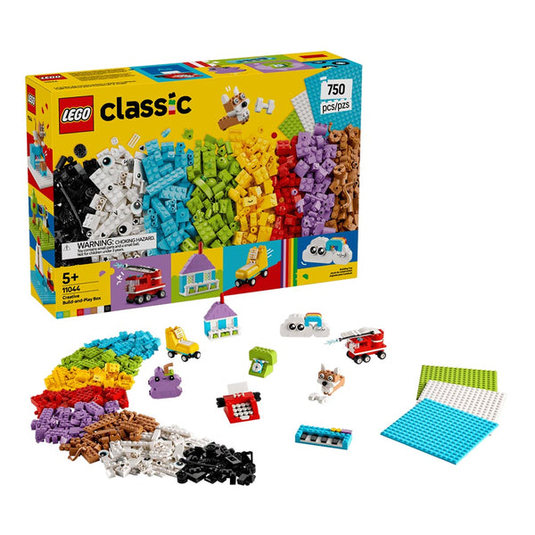 Lego Classic Creative Build and Play Box, Colorful Building Bricks Toy