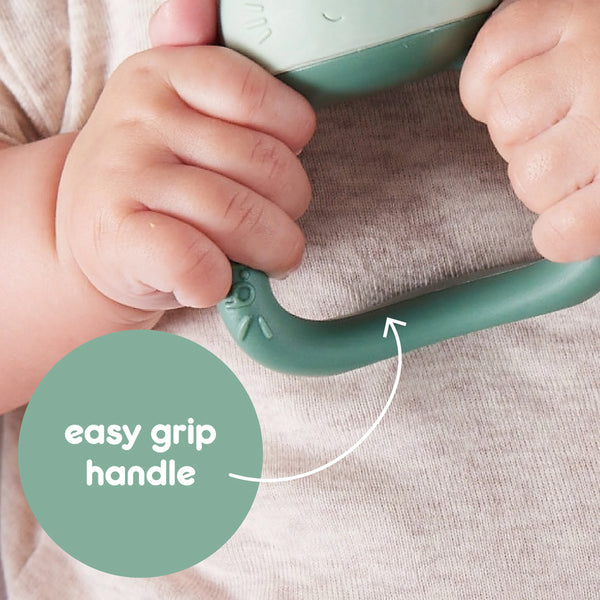 B Box Chill Plus Fill Bunny Teether - Sage Green