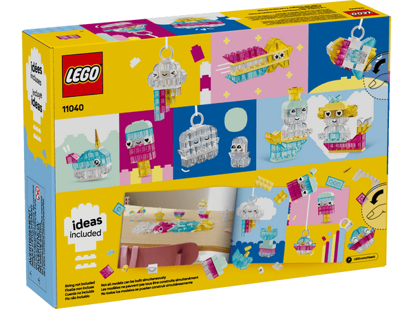 Lego Classic Magical Transparent Box, Colorful Building Bricks Toy 340 Pieces - Dezine Kids