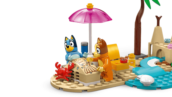 Lego Bluey Bluey's Beach & Family Car Trip 133 Pieces - Dezine Kids