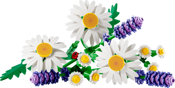 Lego Botanicals Daisies Flower Decor Building Set for Kids - Dezine Kids