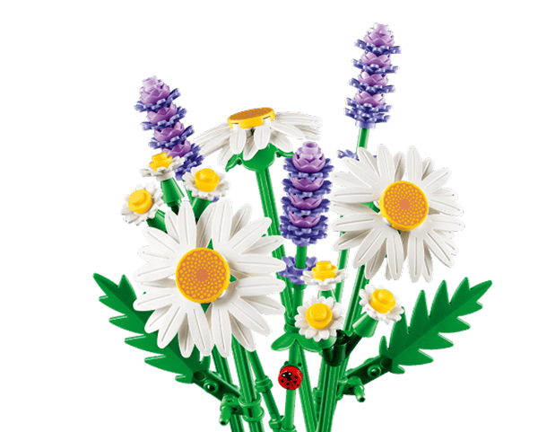Lego Botanicals Daisies Flower Decor Building Set for Kids - Dezine Kids