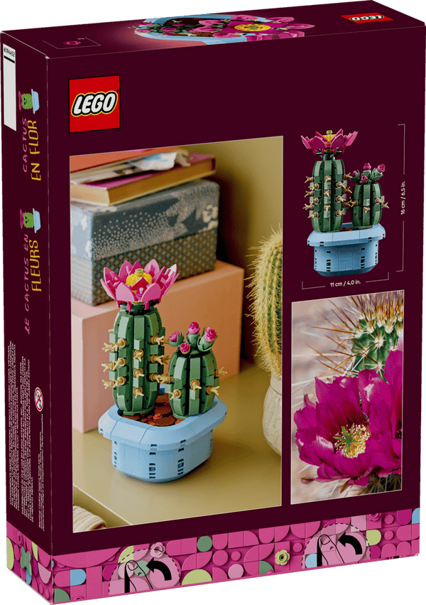 Lego Botanicals Flowering Cactus Plants Decor Building Set for Kids - Dezine Kids