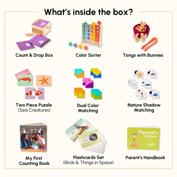 Curious Cub Montessori Wooden Play & Learning Activity Kit - Level 11 (24+M) - Dezine Kids