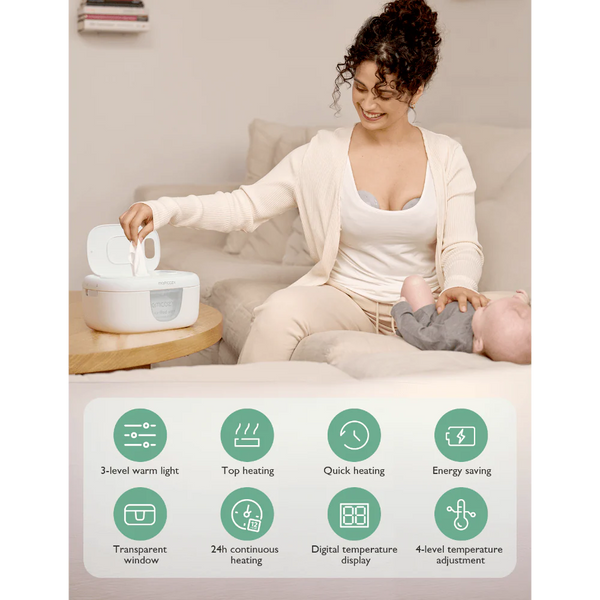Momcozy Health Care Baby Wipe Warmer - White