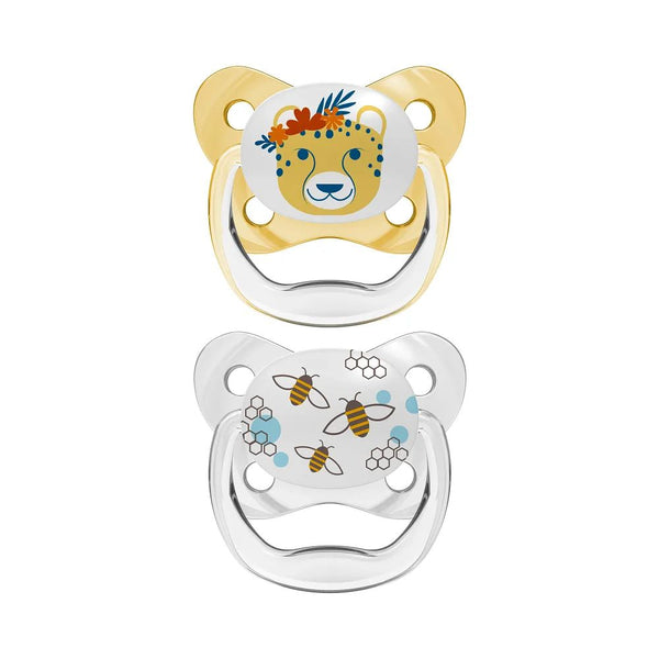 Dr.Browns Prevent Pacifiers Butterfly Shied Soother, Stage 2, Pack of 2 - Yellow
