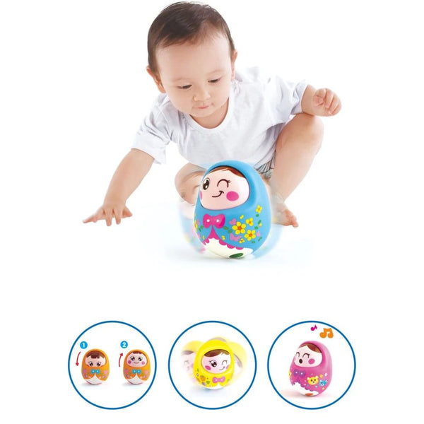Hola Tumbler Doll Musical Roly Poly Toy for Babies - Dezine Kids
