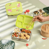 Basil 4 Compartment Stainless steel Lunchbox with Plastic lid - Wild Wood