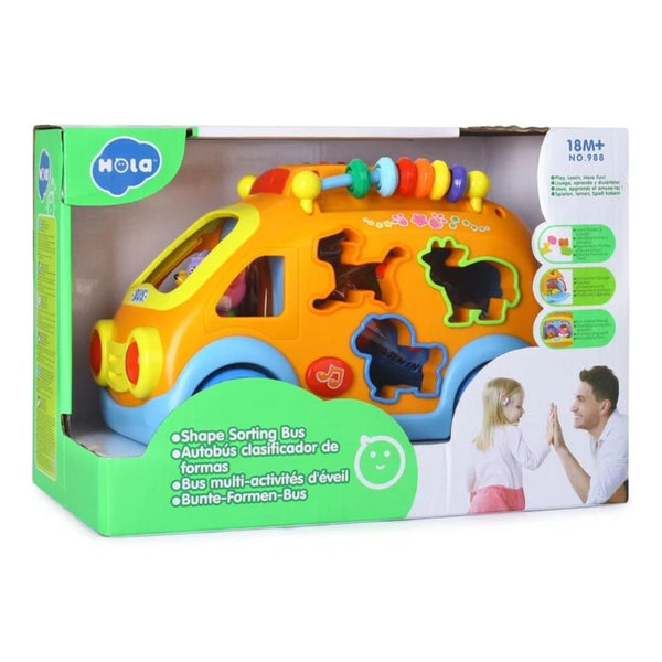 Hola Activity Shape Sorting Bus Toy for Kid - Dezine Kids