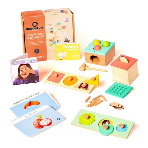 Curious Cub Montessori Wooden Play & Learning Activity Kit - Level 7 (13+M) - Dezine Kids