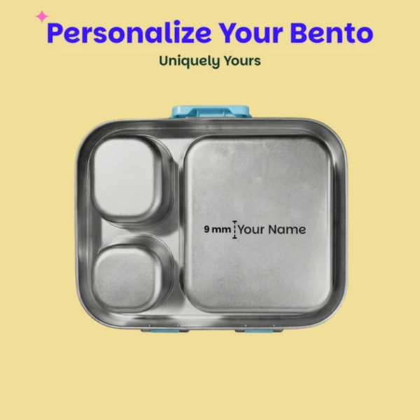 Basil 3+1 Compartment Stainless steel Lunchbox with Mini Box - Sakura Bloom