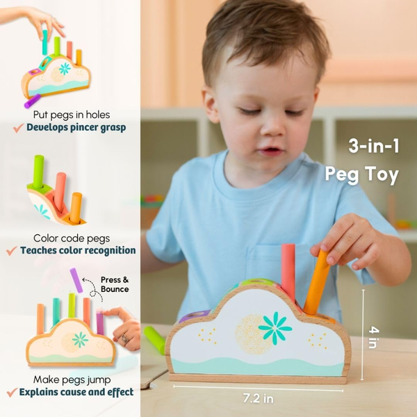 Curious Cub Montessori Wooden Play & Learning Activity Kit - Level 6 (11+M) - Dezine Kids