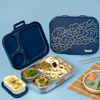 Basil 3+1 Compartment Stainless steel Lunchbox with Mini Box - Midnight Sora