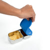 Basil Stainless Steel 2 Compartment Pickle & Dip Container - Blue
