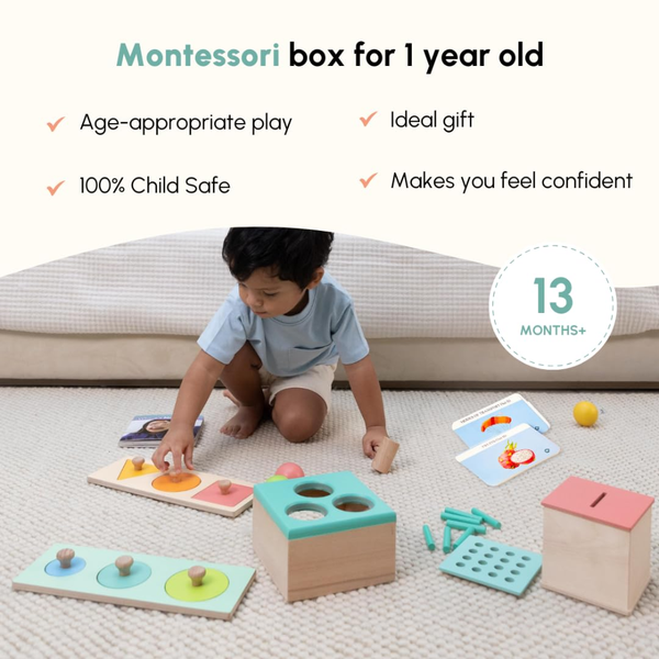 Curious Cub Montessori Wooden Play & Learning Activity Kit - Level 7 (13+M) - Dezine Kids