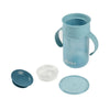 Beaba 360° Baby Learning Cup with Anti Drip Disc, Dual handle & Spillproof Sippy Cup for Toddlers, 340ml - Blue - Dezine Kids