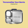 Basil 3+1 Compartment Stainless steel Lunchbox with Mini Box - Midnight Sora