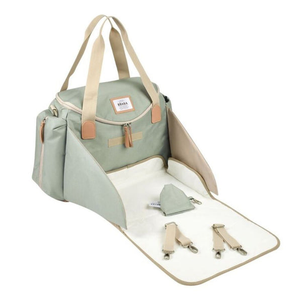 Beaba Sydney II Changing Baby Diaper Bag - Sage Green