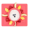 EzPz Happy Bowl 100% Food Grade Silicone Suction Bowl with Built In Placemat - Coral