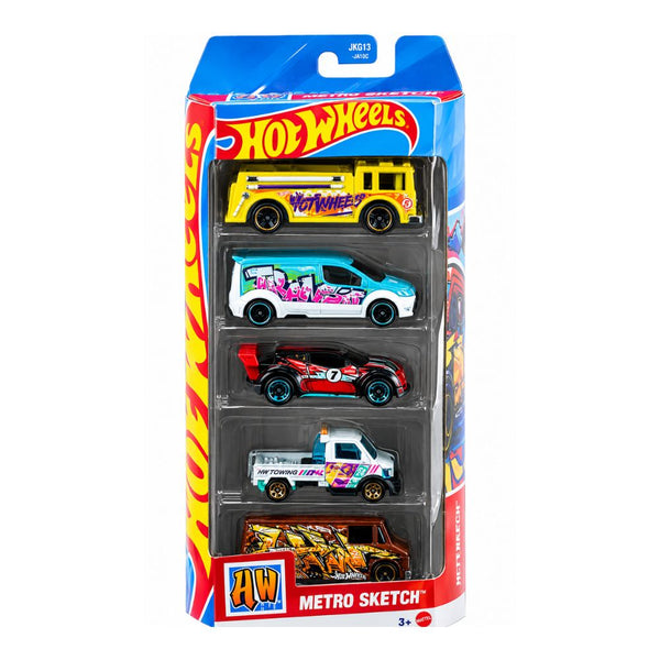 Hot Wheels Metro Sketch Set of 5 Cars