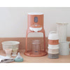 Beaba Stacked Formula Container, Airtight Multifunctional Storage Container, 4 Interchangeable Compartments, Microwave Safe - Terracotta - Dezine Kids