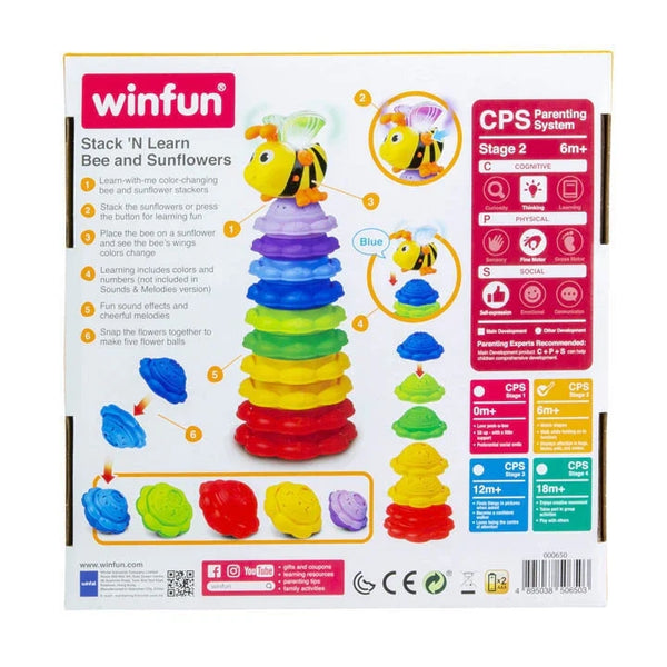 Winfun Stack 'N Learn Bee and SunflowersColorChanging Magnetic Toy - Dezine Kids