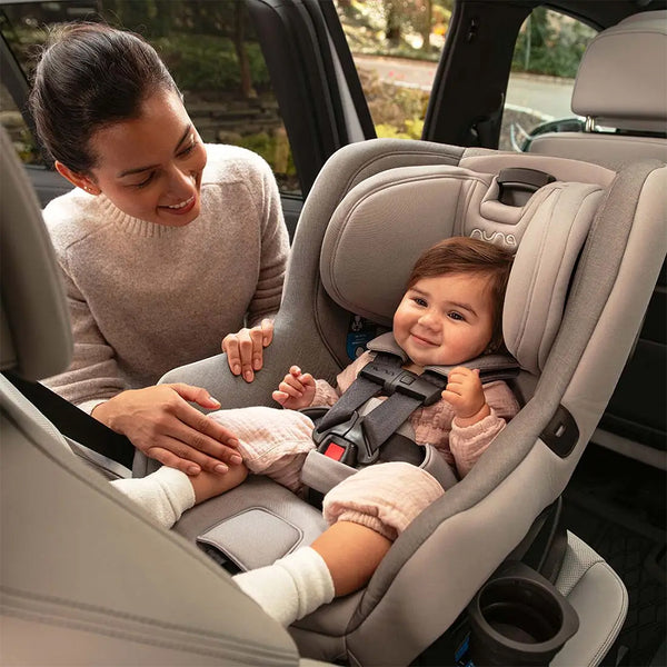 Nuna Rava Baby Car Seat Convertible (Front & Rear Facing) 10 Positions Recline For 0 to 7Y (Upto 30Kg) - Caviar