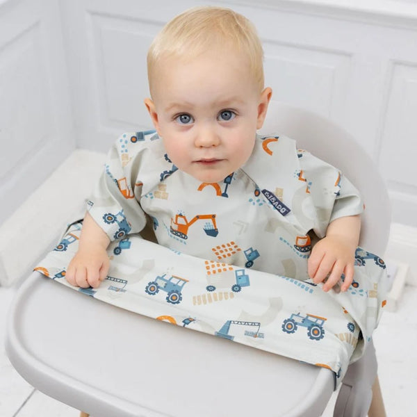 Bibado Short Sleeve Coverall Weaning Bib - Little Loader